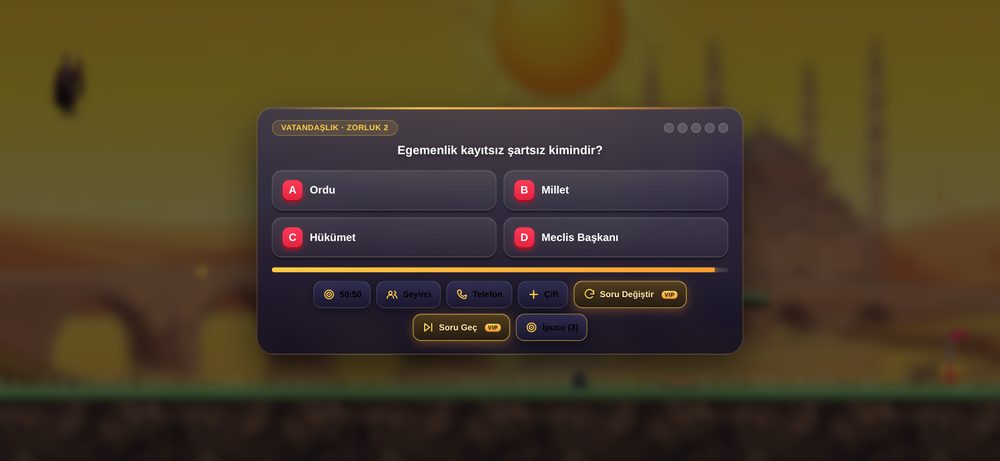 Bilgi kapısı soru ekranı